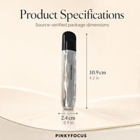 Gloss à lèvres naturel longue tenue effet léger et hydratant pour le maquillage quotidien, disponible en styles crème glacée et noir en stock