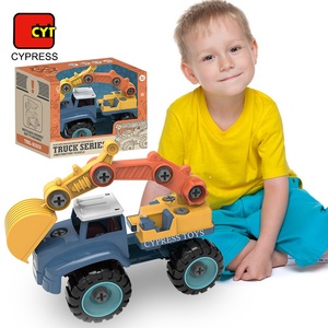 Coche <span class=keywords><strong>de</strong></span> Juguete Ecológico, Camión Excavador <span class=keywords><strong>de</strong></span> Juguete <span class=keywords><strong>de</strong></span> <span class=keywords><strong>Dibujos</strong></span> <span class=keywords><strong>Animados</strong></span>, Juguete Desmontable, Camión <span class=keywords><strong>de</strong></span> Juguete para Desmontar - Product Image 1