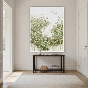 Peinture à l'huile florale artisanale sur toile épaisse, décoration murale pour salle à manger, cuisine, cadeau d'anniversaire de mariage - Product Image 1