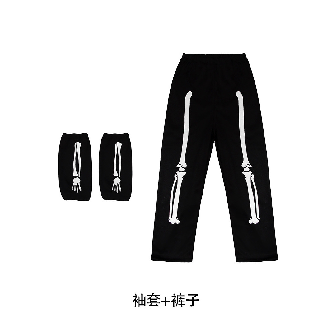 กางเกงลายหัวกะโหลก แขนเสื้อ