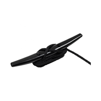 Cleat de quai en nylon à tête plate à base ouverte marine 150 mm (6 pouces) pour amarrage de corde de quai, cleat de mât plat bas, quincaillerie pour bateau, yacht, navire