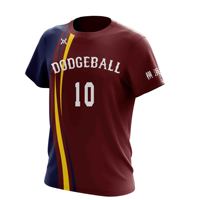 Jersey Dodger Pria 4XL Custom Jersey Dodgeball Anti Keringat Disetujui untuk Pertandingan MOQ Rendah 1/4pcs Pasokan Pabrik