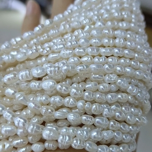 2-<span class=keywords><strong>3mm</strong></span> Baroque tự nhiên nước ngọt Ngọc Trai DIY beading gạo hình dạng Loose hạt ngọc trai bán buôn tự nhiên thực nước ngọt zhuji ngọc trai - Product Image 5