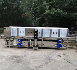 เครื่องล้างอลูมิเนียมแบบอุโมงค์อัตโนมัติสำหรับอุตสาหกรรมใหม่ตะกร้าผักผลไม้อาหารทะเลเนื้อ<span class=keywords><strong>ไข่</strong></span>ปลา - Product Image 3