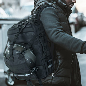 Mochila <span class=keywords><strong>para</strong></span> casco de motocicleta Unisex cierre de cremallera Oxford de gran capacidad <span class=keywords><strong>para</strong></span> almacenamiento de equipaje de baloncesto mochila multifuncional - Product Image 2
