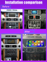 Navigateur GPS à écran tactile Android 12 de 128 Go avec CarPlay sans fil intégré pour Range Rover Vogue L322 V8 2002-2012
