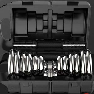 Juego <span class=keywords><strong>de</strong></span> Mancuernas y Barra con <span class=keywords><strong>Pesas</strong></span> <span class=keywords><strong>de</strong></span> 10 Libras (4 Kg) para Gimnasio en Casa, Marca Grip, Nepal Qatar Lbs Fitness - Product Image 1