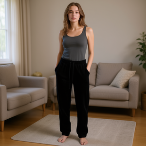 Pantaloni sportivi casual da donna Louis Luna H7023-1 M/L XL/2XL Comodi pantaloni con coulisse per l'uso quotidiano - Product Image 2