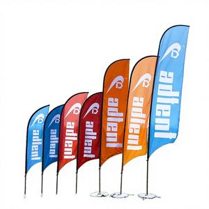 Bandera Publicitaria Personalizada para Playa, 2-5 Metros, Impresión por Transferencia de Calor, con Mástil de Aluminio para Promoción en Exteriores - Product Image 1