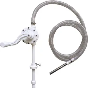 Adblue PVC Rotary Hand Pump Barrel Drum Bowser Acid Antifreeze Chemical