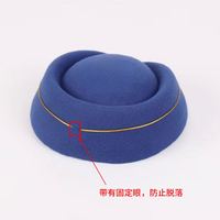 Disfraz de Aviador Personalizado, Cosplay de Compañero de Vuelo, Azafata, Etiqueta de Compañero de Vuelo, Gorra de Boina