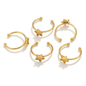 Vente en gros d'anneaux en acier inoxydable Base Setting <span class=keywords><strong>Cabochon</strong></span> Cameo Tray Bezel blank heart star butterfly shape ring Jewelry Making - Product Image 3