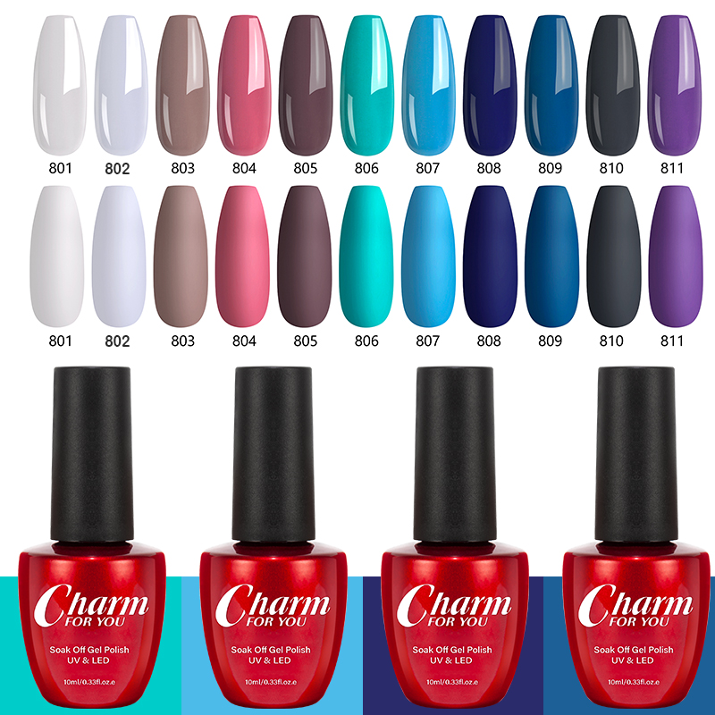 23 Colors Soak-Off UV Gel Nail Polish 10ML DIY Friendly Color Gel