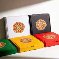 Boîte à pizza rectangulaire vide en papier rose avec logo personnalisé, vente en gros, 6, 7, 8, 9, 10, 12, 14, 16, 18 pouces, emballage écologique