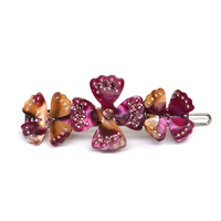 Xinmei acétate fleur pinces à cheveux accessoires pour filles pinces à cheveux avec strass bling épingle à cheveux bobby épingles à cheveux pour les femmes