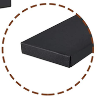 Table basse rectangulaire noire au Design moderne, avec cadre en métal, livraison gratuite