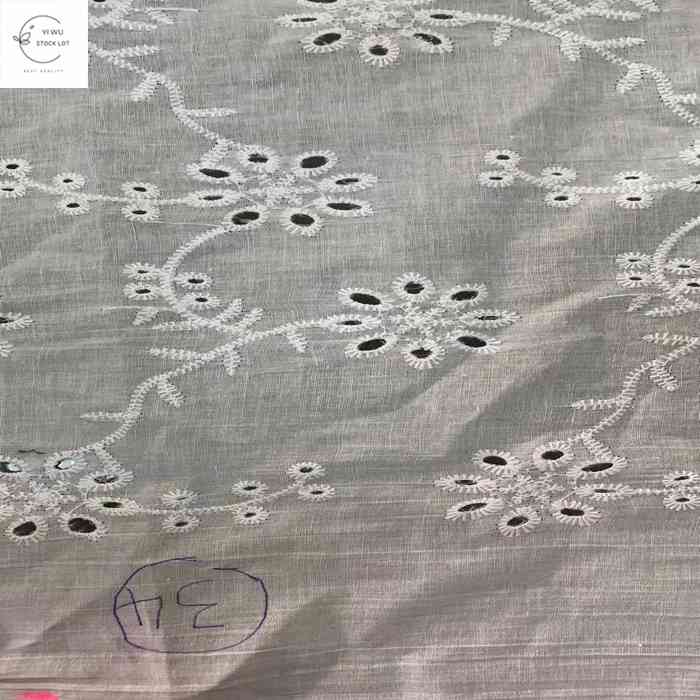 Складская 100% хлопчатобумажная ткань, 9088 хлопчатобумажная вышивка, однотонная окрашенная ткань, Складская ткань в Китае