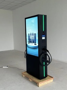 Chargeur EV AC 22kW 44kW avec écran publicitaire de 55 pouces, <span class=keywords><strong>station</strong></span> de recharge commerciale OCPP pour supermarchés et hôtels - Product Image 4