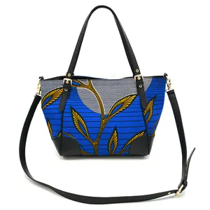 2021 Neuheiten African Traditional Tribal Pattern Print Mode Mädchen Custom ized African Fabric Ankara Schulter handtaschen