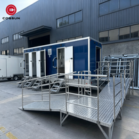 Cogsun Remorque Sanitaire Mobile Commerciale à 5 Portes pour Entreprises de Location