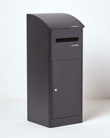 Grande boîte à colis extérieure autoportante en acier, étanche et antivol, avec retour électronique pour livraison à domicile et boîte aux lettres, finition poudrée