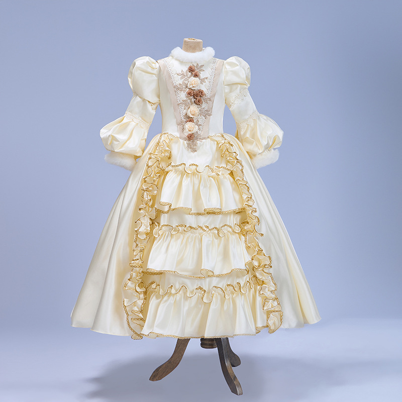Order Online Girls Medieval Dress Velvet Material, Renaissance Design |  Alibaba.com