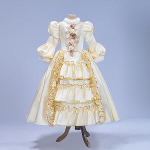 white and gold medieval dress EOWYN DRESS RENAISSANCE Dress Medieval Dress Elven Dress Lord Of The R –  Cosplayrr main image 0