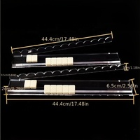 Nouvel ensemble de 4 supports pliables en acrylique de 5 mm à motif coquille pour tuiles de Mahjong, organisateur, poussoir et support – Essentiel pour les jeux de société et le poker