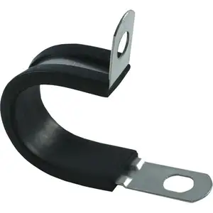Clip de type en acier inoxydable 316 P avec collier de serrage en caoutchouc PVC pour automobile