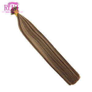Ruilihair Human Remy Extensions de cheveux pour les femmes européennes repassage plat détendu cheveux bruns anniversaire coiffures conseils - Product Image 3
