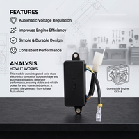 Régulateur de tension automatique AVR 2kw 3kw Boîtier en plastique Générateur d'essence Stabilisateur