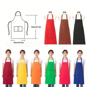 Delantal de Cocina Personalizado con Logotipo Impreso, Multicolor, Moderno, sin Mangas, Ajustable, Ecológico, Duradero, Lavable, de Algodón/Poliéster - Product Image 4