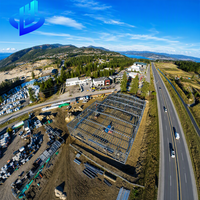 Entrepôt et hangar préfabriqués modernes en structure acier avec ossature métallique industrielle