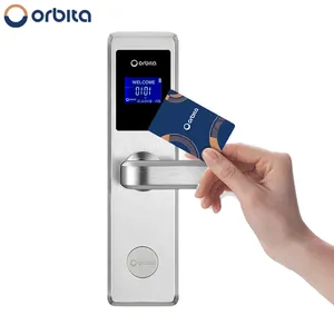 Orbita Professional wireless zigbee electric hotel door lock ,keyless rfid card door locks with handheld