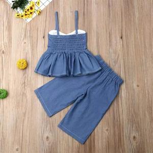 Conjunto de Ropa para Niños, Ropa de Verano para Bebés, Traje de Pantalones de Moda para Niñas, Nueva Llegada del Fabricante Chino - Product Image 3