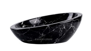 Portavelas de Piedra Ónix Hecho a Mano, Diseño de Mármol Negro Pulido, Decoración para el Hogar, Escultura de Estilo Antiguo - Product Image 4