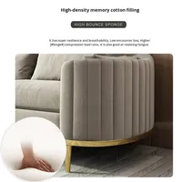 Ensemble canapé et table basse en tissu de style nordique moderne, deux ou trois places, pour salon et réception professionnelle