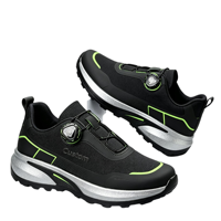 Chaussures décontractées pour hommes à boucle rotative, imperméables, en maille respirante, avec semelle antidérapante à crampons, légères, pour la randonnée et la ville