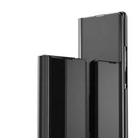 Pour Étui Samsung Z Fold 4 Housse Miroir Intelligent à Rabat Vue Dégagée avec Béquille Coque Arrière de Téléphone en Cuir pour Galaxy Z Fold 4 3
