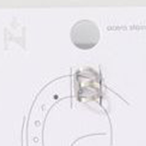 Orecchini a Clip a Forma di W in Acciaio Inossidabile Placcato Oro, Gioielli Unisex alla Moda - Product Image 5