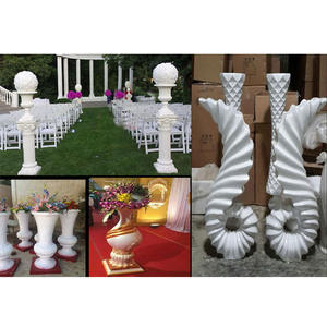 Dernière collection de pots à fleurs en fibre pour mariage, collections de pots à fleurs pour mariage anglais, pots à fleurs en FRP pour mariage romain, décoration américaine - Product Image 1