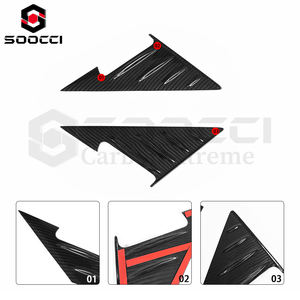 M2 M3 M4 serat karbon kering Spoiler jendela samping segitiga Trim untuk BMW G80 G81 M3 G82 G83 M4 G87 M2 Spoiler cermin penutup bagian otomatis - Product Image 2