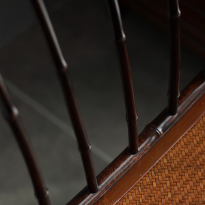 Sillón de Bambú con Rayas de Tigre Púrpuras, Asiento Hecho a Mano, Silla para Sala de Estar, Origen Anji - Product Image 4