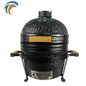 <span class=keywords><strong>Barbecue</strong></span> en céramique Kamado 16 pouces, <span class=keywords><strong>Barbecue</strong></span> Vertical d'intérieur, charbon de bois, fournitures de jardin extérieur, Patio, queue de feu en forme d'œuf, four à fumée - Product Image 1