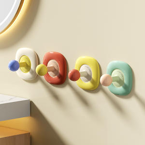 Crochets adhésifs Lucky Life Flower, fixation murale, robustes, sans perçage, organisateur de vêtements, support de rangement pour clés et serviettes - Product Image 4