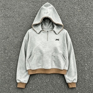 Fabricantes de Ropa Personalizada: Sudaderas con Cuello Crudo de Felpa Francesa, Estampado DTG, Capucha Desgastada, Efecto Descolorido por el Sol, Lavado Ácido, Estilo Waffle, Diseño de Letras Otoñales - Product Image 1