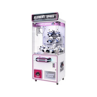 Machine à griffes personnalisée avec éclairage LED, cabinet en bois et acrylique, jeu d'arcade à monnayeur pour centres de divertissement