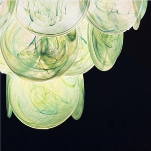 <span class=keywords><strong>Lampadari</strong></span> in vetro di murano macchiato blu bianco <span class=keywords><strong>per</strong></span> casa hotel soggiorno moderni occhiali di lusso lampadario verde - Product Image 4