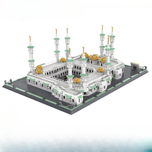 Grande moschea delle attrazioni mondiali dell'Arabia Saudita costruzione di modelli assemblati giocattoli per bambini - Product Image 1