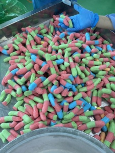 Caramelle Liofilizzate <span class=keywords><strong>Halal</strong></span> a Forma di Verme Tricolore LX 1kg - Product Image 3